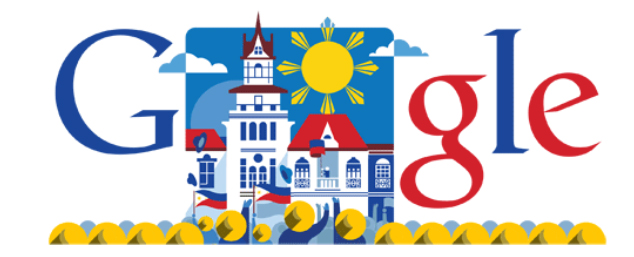 Google Doodle zum philippinischen Unabhängigkeitstag (c) <a href="http://www.google.com.ph/" target="_blank">Google.com.ph</a>