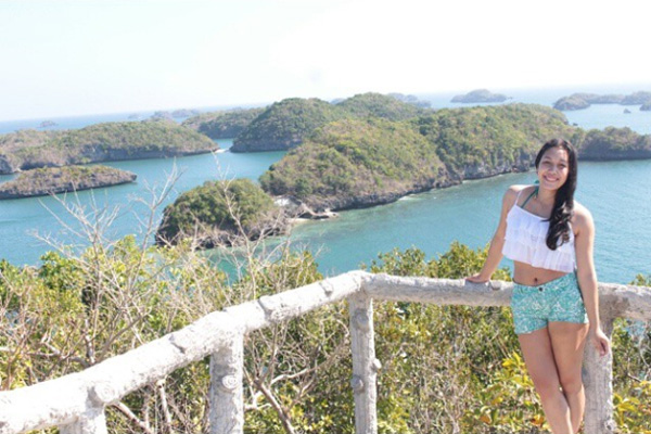 Evelyn besuchte auf den Philippinen die Hundred Islands.