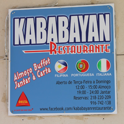 Genauere Infos zum philippinischen Restaurant "Kababayan".