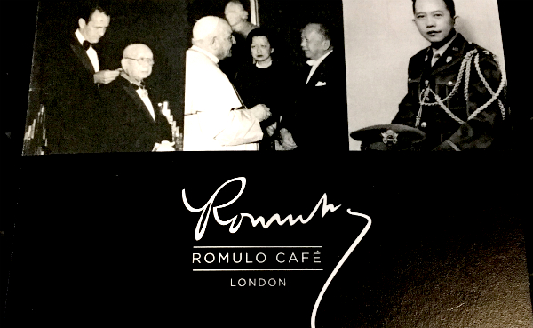 Das Romula Café - ein philippinisches Restaurant in London.